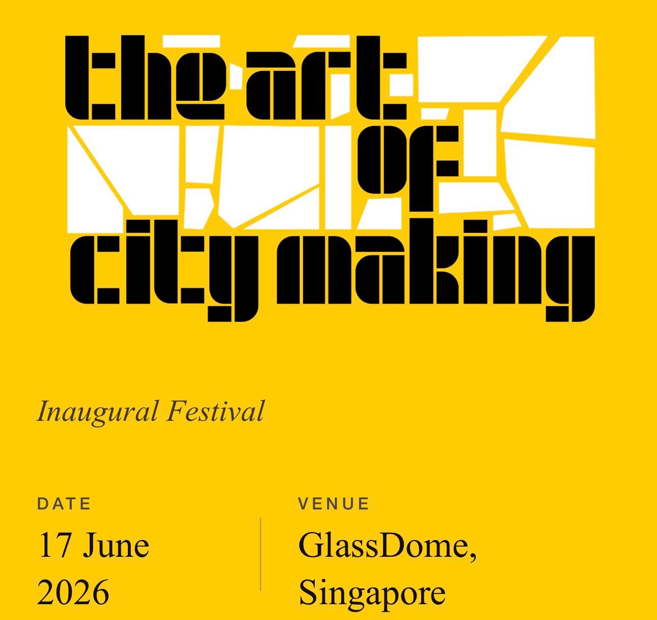 The Art of Citymaking Festival